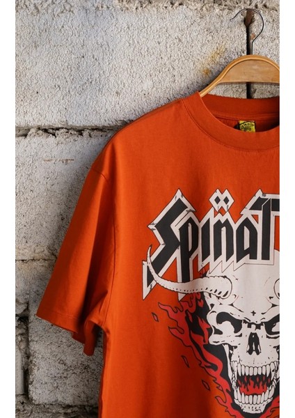 Spinal Tap Retro Rock Oversize Unisex Kısa Kol Turuncu T-Shirt fiyatları
