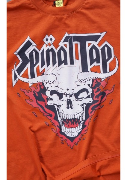 Spinal Tap Retro Rock Oversize Unisex Kısa Kol Turuncu T-Shirt fırsatları