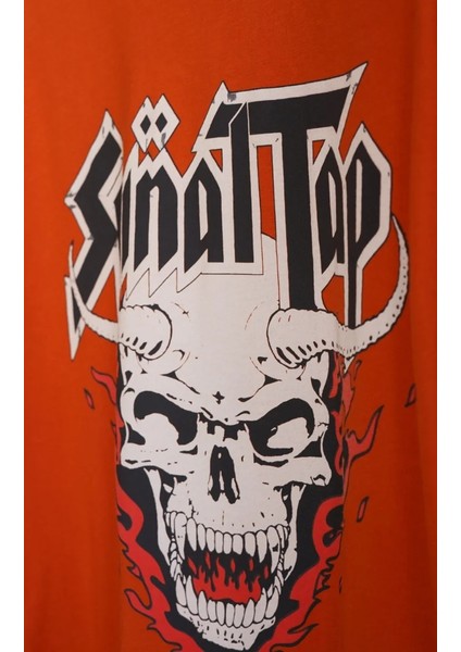 Spinal Tap Retro Rock Oversize Unisex Kısa Kol Turuncu T-Shirt