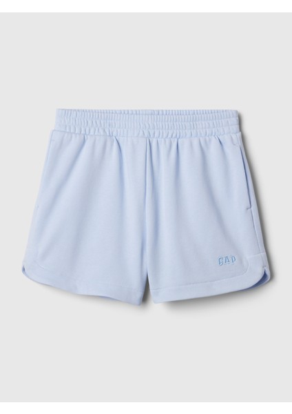 Kız Çocuk Mavi Mini Gap Logo Sweat Şort fiyatları