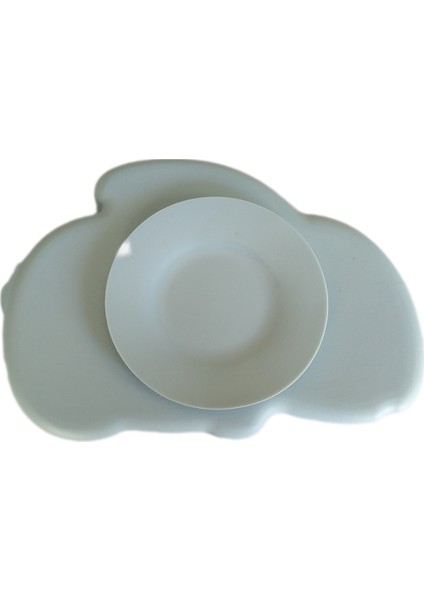 Tavşan Tasarımlı Vakumlu Silikon Beslenme Seti, -Buz Mavisi fiyatları