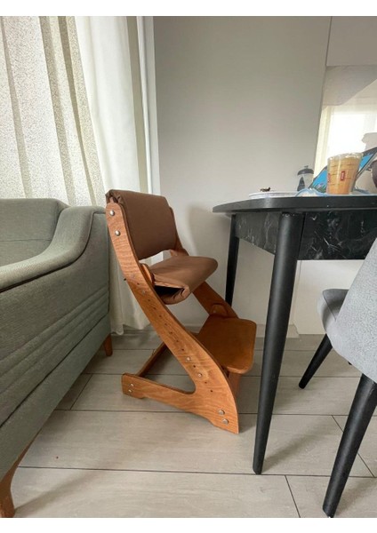 Ahşap Mama Sandalyesi, 2- 12 Yaşinda, Ayarlanabilir Montessori Coçuk Sandalye fırsatları