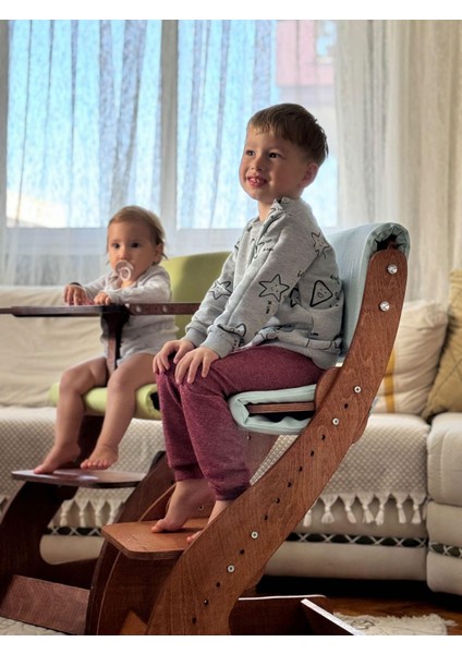 Ahşap Mama Sandalyesi, 2- 12 Yaşinda, Ayarlanabilir Montessori Coçuk Sandalye indirimleri