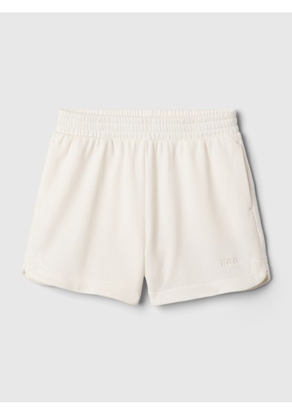 Kız Çocuk Kırık Beyaz Mini Gap Logo Sweat Şort fiyatları