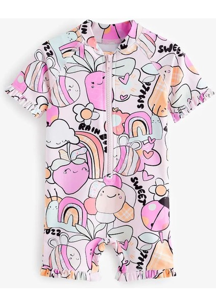 Next Pembe Karakter - Güneşe Dayanıklı Mayo