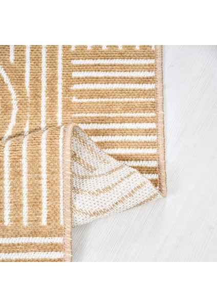 Crea Halı Rana 6113S Sarı Yazlık Halı Kaydırmaz Taban Renkli Yıkanabilir Dokuma Kilim modelleri