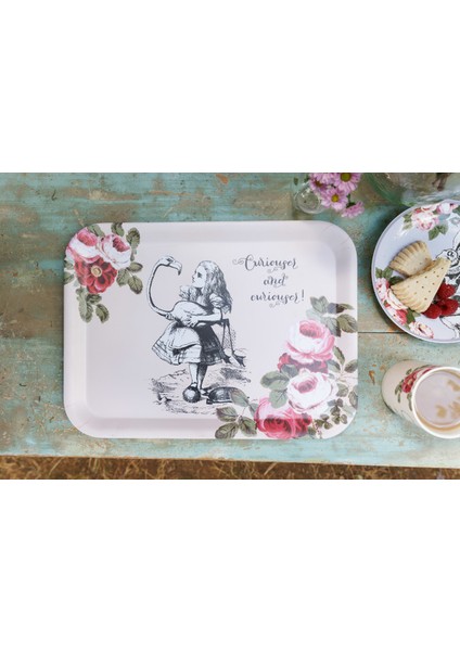 x V&a Alice In Wonderland Melamin Servis Tepsisi 43X32CM indirimleri