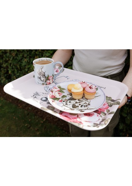 x V&a Alice In Wonderland Melamin Servis Tepsisi 43X32CM