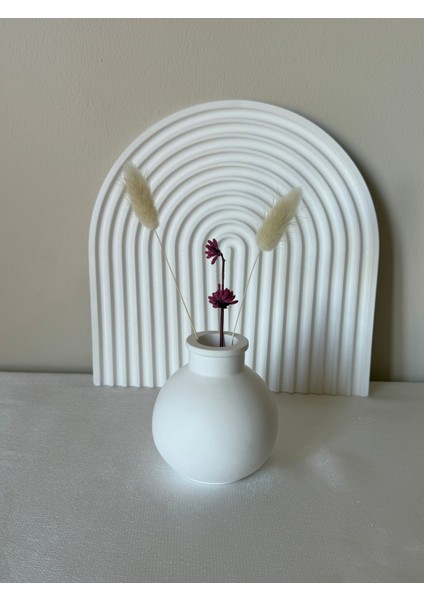 El Yapımı Minimalist Beyaz Mini Vazo Seti (2'li) - Modern Dekoratif Vazo indirimleri