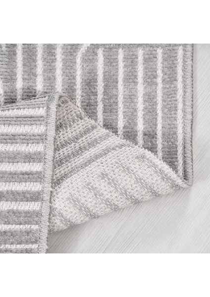 Crea Halı Rana 6115S Gri Yazlık Halı Kaydırmaz Taban Renkli Yıkanabilir Dokuma Kilim fırsatları