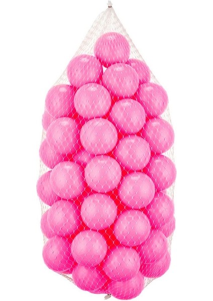 7 cm 50'li Pembe Oyun Havuz Topu | Çocuklar Için Güvenli Plastik Top