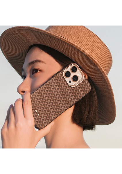iPhone 16 Pro Max Kılıf M-Safe Uyumlu Raptic Aramid Skin Origin Serisi Kapak Kahverengi fırsatları
