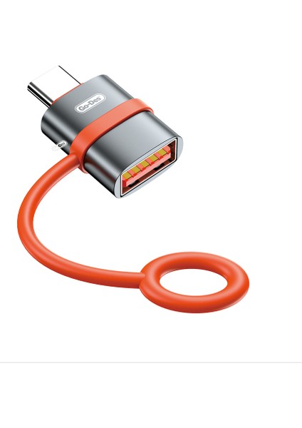 Go Des GD-CT071 Type-C To Usb-A Otg Adaptör Veri Aktarımı ve Hızlı Şarj Özellikli
