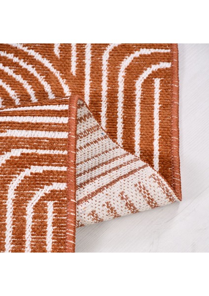 Crea Halı Rana 6110S Turuncu Yazlık Halı Kaydırmaz Taban Renkli Yıkanabilir Dokuma Kilim fiyatları