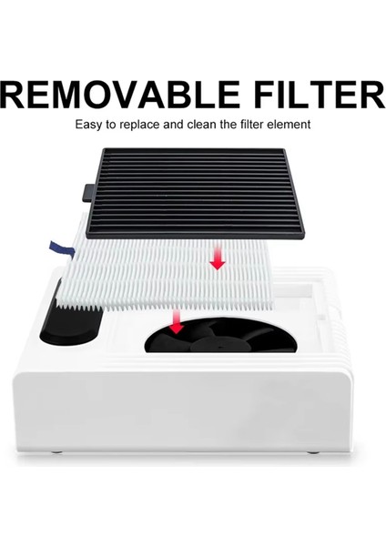 80W Güçlü Tırnak Toz Toplayıcı Manikür Tırnak Vakum Temizleyici Fitter Tırnak Toz Fanı Manikür Salon Ekipmanları Ab Fişi (Yurt Dışından) fırsatları