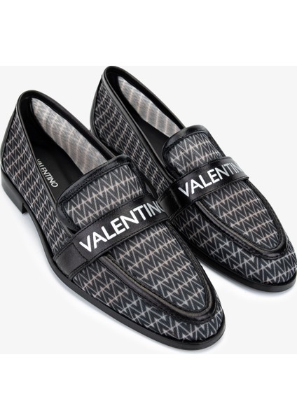 Mario Valentino Kadın Deri & Tekstil Siyah Loafer Ayakkabı 1040 91D2528 Bn Ayk Y25 Black