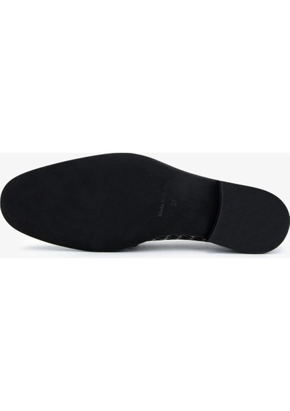Mario Valentino Kadın Deri & Tekstil Siyah Loafer Ayakkabı 1040 91D2528 Bn Ayk Y25 Black