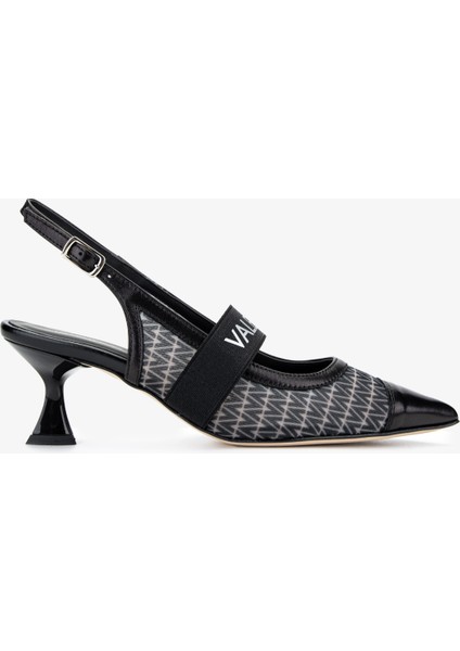 Mario Valentino Kadın Deri & Tekstil Siyah Topuklu Ayakkabı 1040 91D2530 Bn Ayk Y25 Black