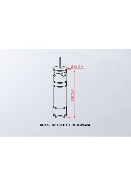 Kum Torbası 180X40CM Kırmızı Üçgen Taç fiyatları