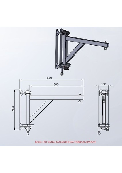 Yana Katlanır Kum Torbası Askı Aparatı modelleri