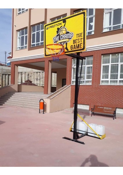 Portatif Ağırlıklı Yükseklik Ayarlı Basketbol POTASI(100X150)