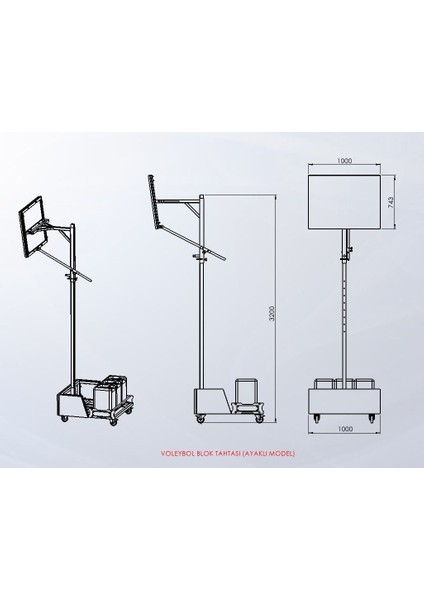Voleybol Blok Tahtası (Ayaklı Model ) fırsatları