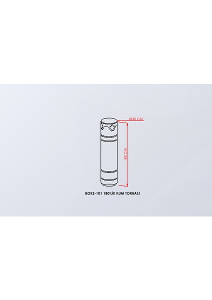 Kum Torbası 180X40CM Siyah Üçgen Taç fiyatları
