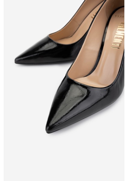 Kadın Hakiki Deri Siyah Rugan Topuklu Ayakkabı 492 55700 Bn Ayk Y25 Sıyah Rgn modelleri