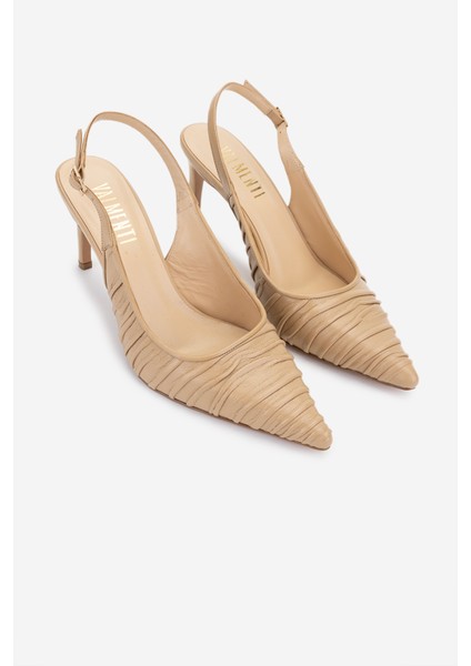 Kadın Hakiki Deri Bej Topuklu Ayakkabı 1138 2222 Bn Ayk Y25 Nude fiyatları
