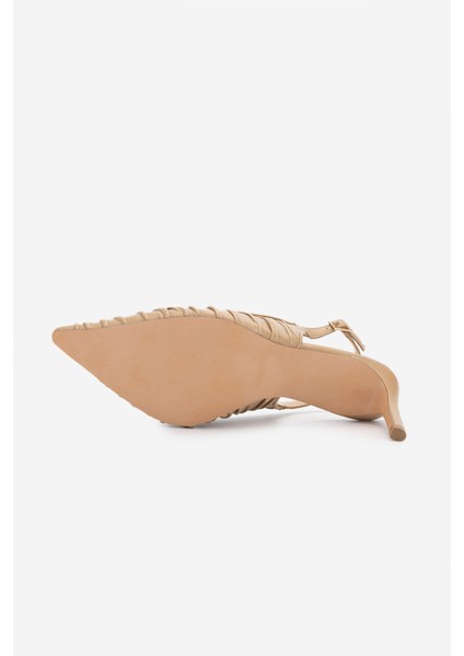 Kadın Hakiki Deri Bej Topuklu Ayakkabı 1138 2222 Bn Ayk Y25 Nude indirimleri