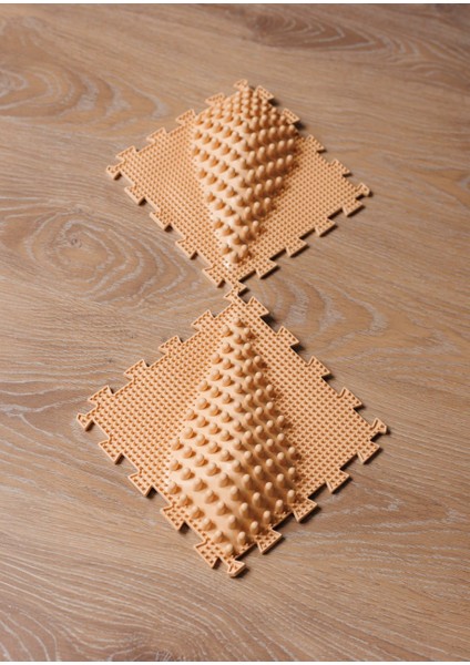 2 Modüllü Dalga Ortopedik Halı Çocuk Duyu Matları Puzzle Çocuk Masaj Halıları OH021