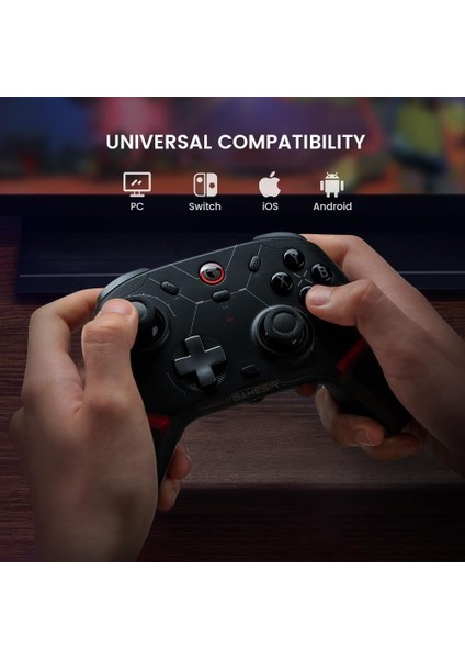 Cyclone 2 Hall Effect 2.4g Wireless Controller Siyah Nintendo Switch, Windows Pc, Android ,ıos