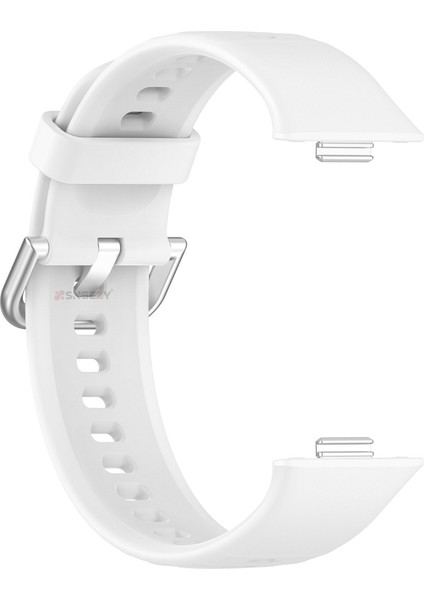 Huawei Watch Fit 4 Fit 4 Pro Ile Uyumlu Dikiş Desenli Metal Tokalı Dokuma Silikon Kordon modelleri