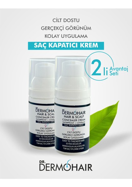 Saç Kapatıcı Krem 2'li 30 ml