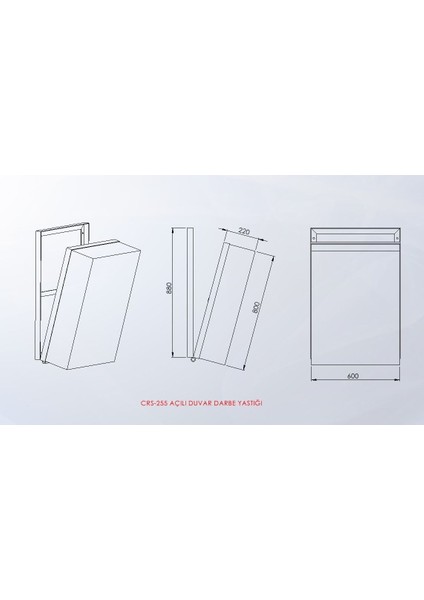 Açılı Duvar Darbe Yastığı