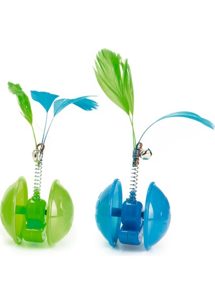 Beeztees Kedi Oyuncağı, Hareketli Tüylü Top, 5cm