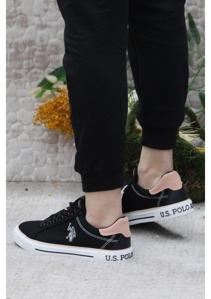 Rachel Siyah Keten Sneaker Kadın Ayakkabı fırsatları