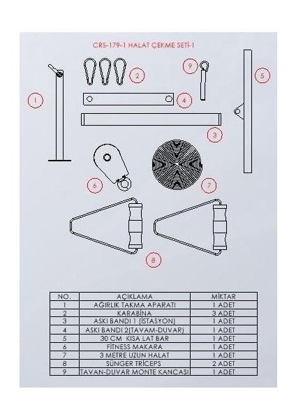 Halat Çekme Seti-1 fiyatları