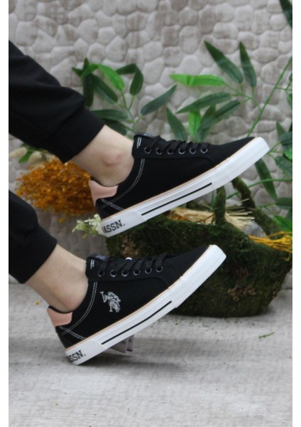 Rachel Siyah Keten Sneaker Kadın Ayakkabı indirimleri