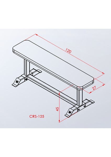 Düz Bench Sehpası Kırmızı fiyatları
