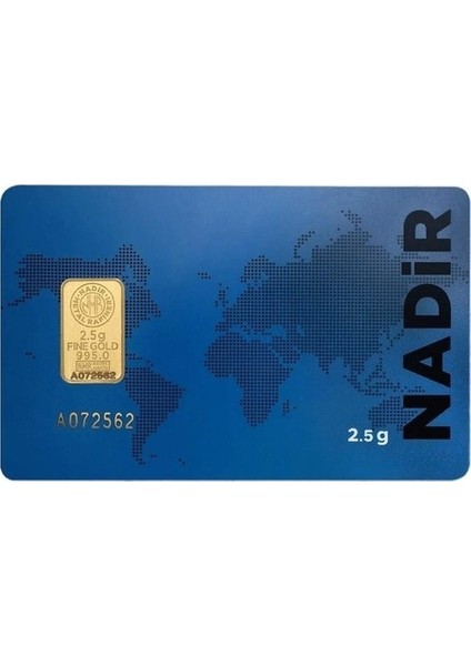 2.5 gr 24 Ayar 995 Milyem Nadirgold Gram Altın
