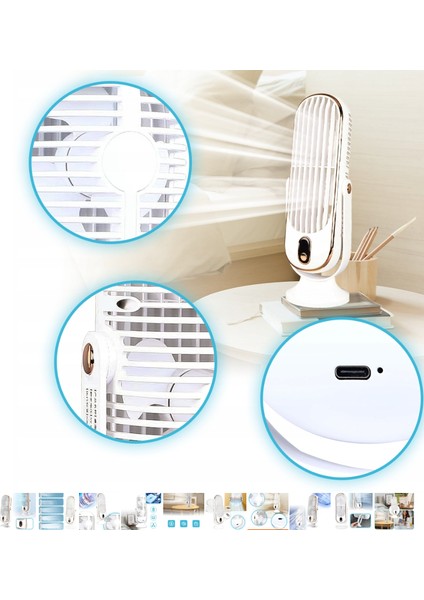 720° Döndürülebilir Kanatsız Kule Fanı5 Modlu Salınımlı Fan Ev Ofis Için Enerji Verimliliği