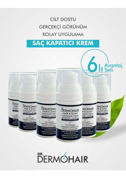Saç Kapatıcı Krem 6'lı 30 ml