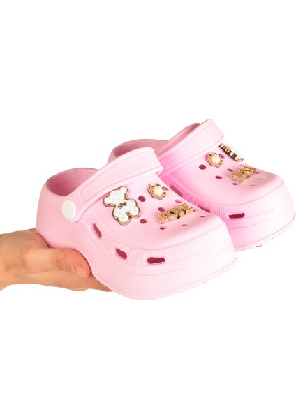 Kız Çocuk Kaymaz Yüksek Taban Rahat Kalıp Plaj Havuz Çocuk Terliği