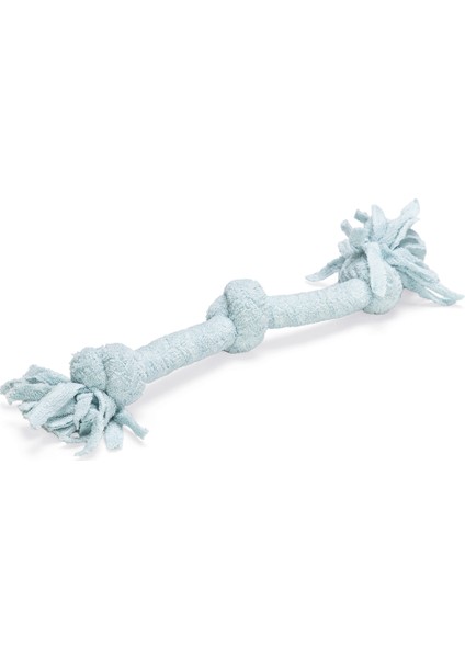Beeztees Yavru Köpek Oyuncağı, Çift Düğümlü Diş Ipi, Peluş, Mavi, 30X6X4,5CM