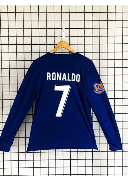 Mavi Uzun Kol Forması Ronaldo Futbol Forması