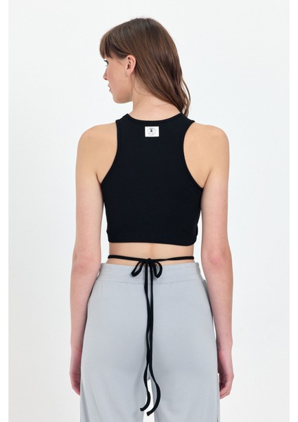 Belden Bağlamalı Fitilli Crop T-Shirt modelleri