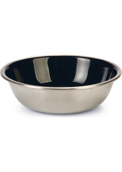 Beeztees Kedi Mama Su Kabı, Paslanmaz Çelik, Siyah, 13CM, 350ML