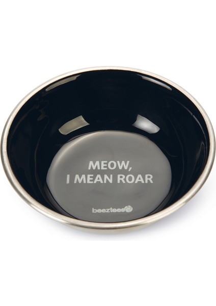 Beeztees Kedi Mama Su Kabı, Paslanmaz Çelik, Siyah, 13CM, 350ML fiyatları