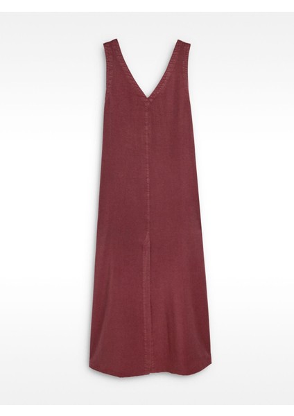 %100 Liyosel Midi Elbise